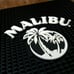 MALIBU Coconut Rum Square BAR MAT Black Palm Trees Bartender Tropical Liquor S