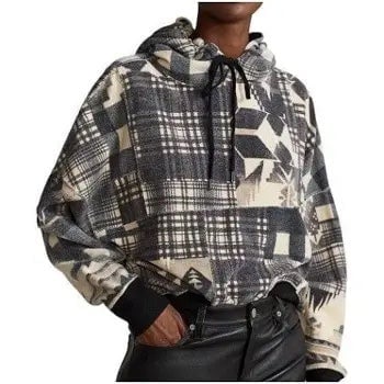 Polo Ralph Lauren Large Hoodie Patchwork Geometric Aztec Multi NWT