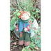 Bear Scarecrow Farmer Figurine Thanksgiving Yard Holiday Décor Dan Dee Collector