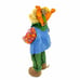 Bear Scarecrow Farmer Figurine Thanksgiving Yard Holiday Décor Dan Dee Collector