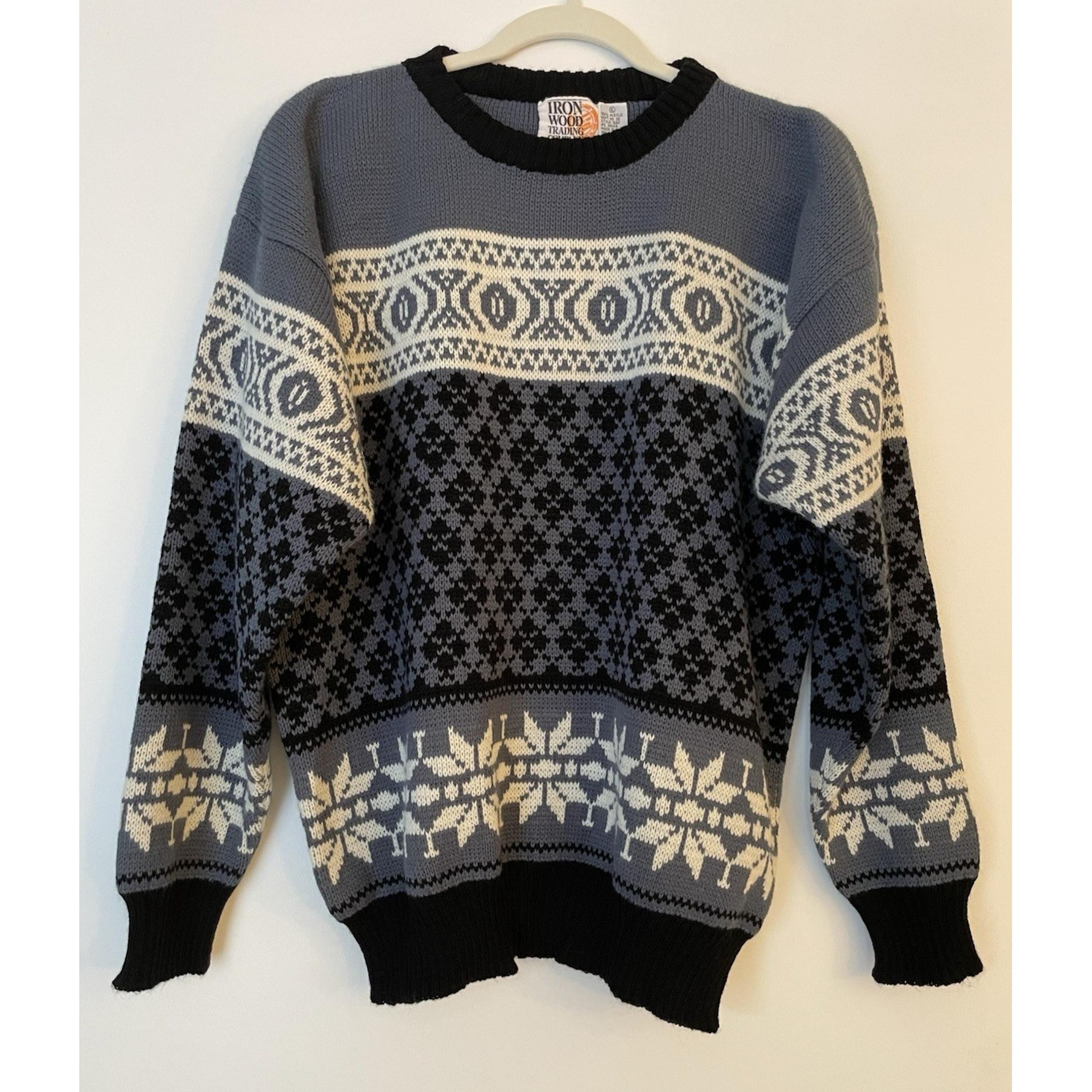 Iron Wood Trading Company Sweater Men's XL, Vintage  Acrylic Crewneck