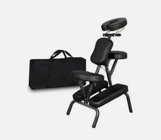 Portable Folding Tattoo Bed Table Chair Salon Facial Massage Salon Bed Spa Black