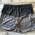 DXL ROCHESTER Men's Big & Tall Gray Stripe Zip Pocket Swim Trunks (Size 5XL)