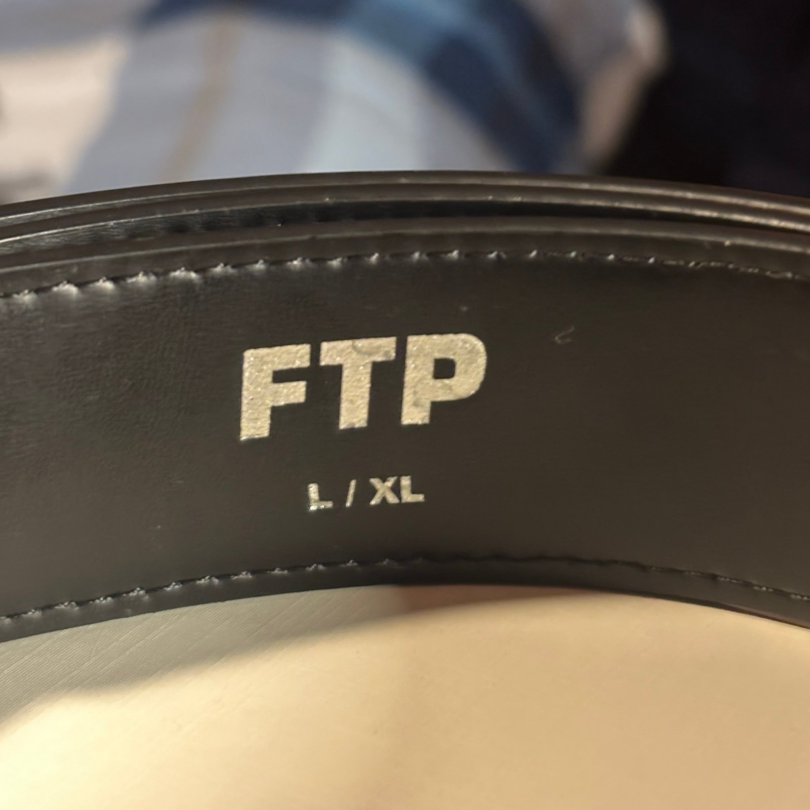 FTP Logo Repeat Damier Black Belt size L/XL