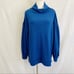 Free People Winnie blue open back oversized turtleneck sweater size small