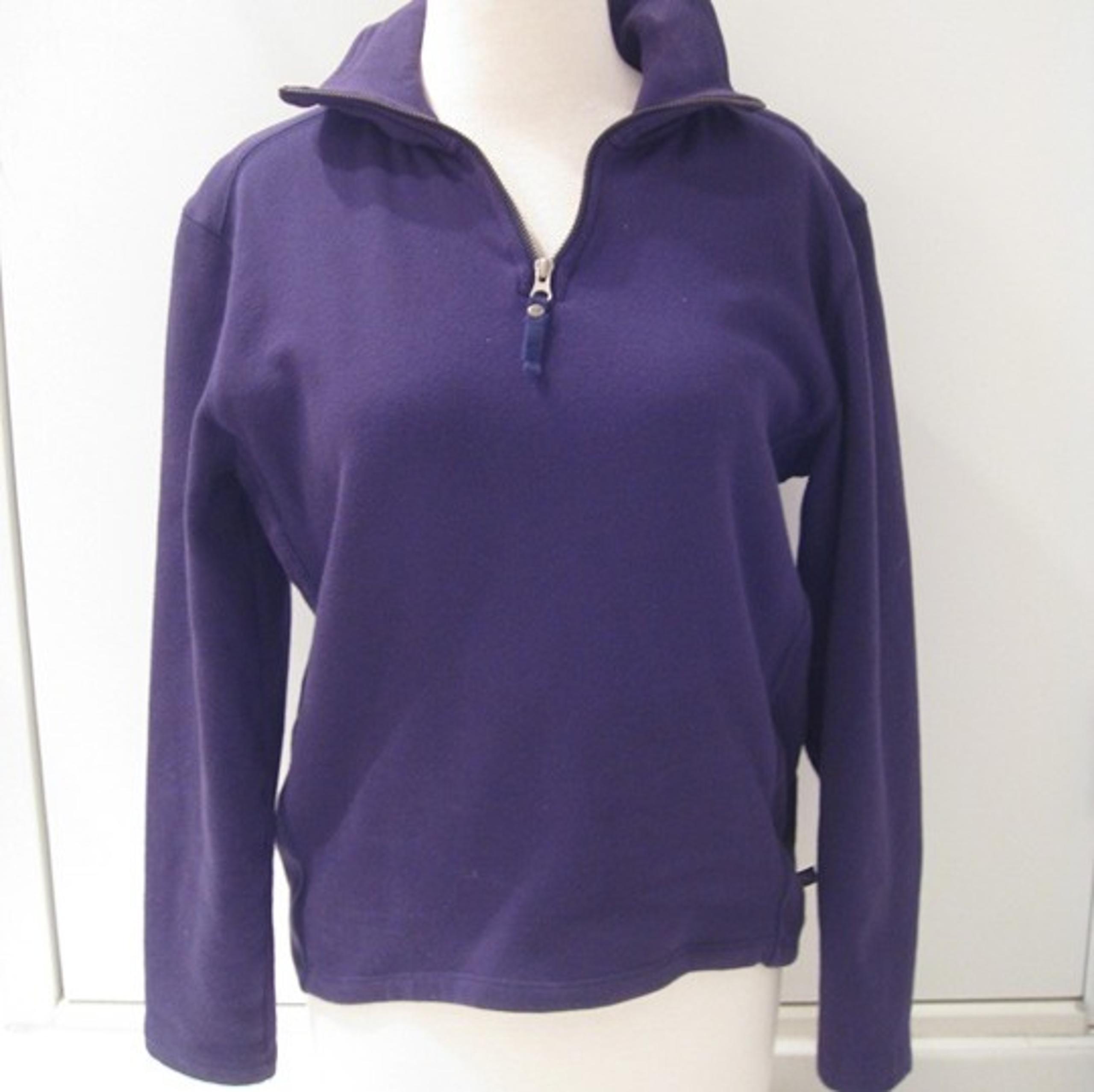 C9 By Champion Women's Pullover Sweatshirt Dark Blue 1/4 Zipper Sz M Cotton/Poly