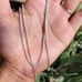 Classic long 925 ITALY sterling silver unisex rope chain 2mm necklace