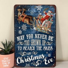 12”x18” Christmas Aluminum Sign For Home Decor