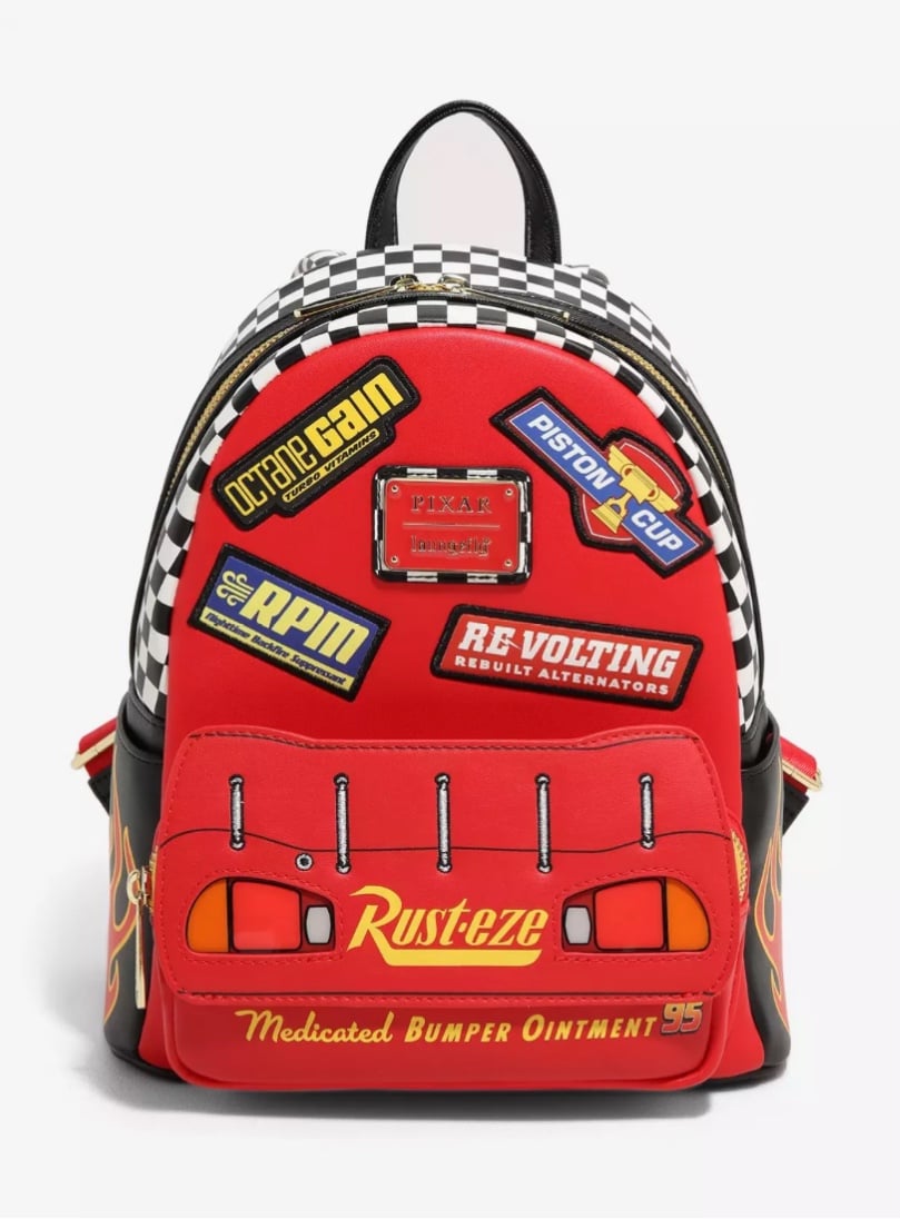 Loungefly Disney Pixar Cars Lightning McQueen Rust-eze Light-up Mini Backpack