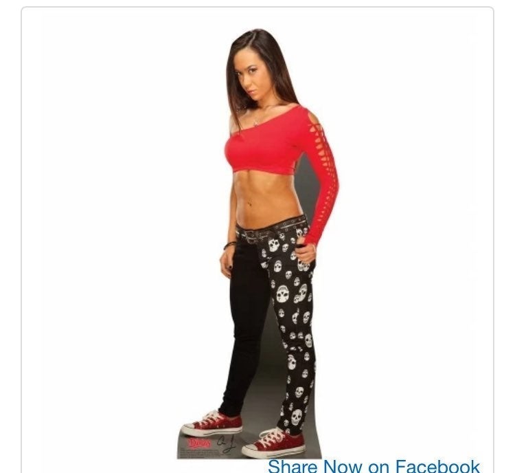 AJ WWE CARDBOARD CUTOUT FREE SHIP