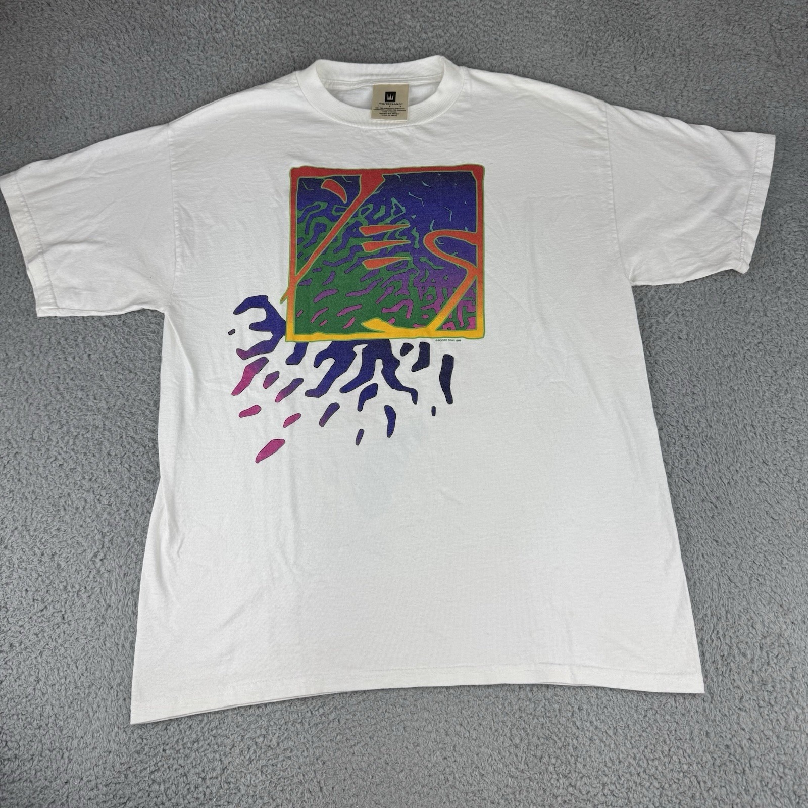 Yes Band T Shirt Men Adult Concert Tour USA Retro Rock Music Vintage 90s Size L
