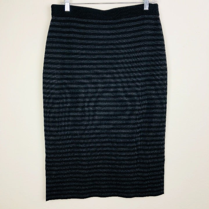Eileen Fisher Merino Wool Striped Pencil
