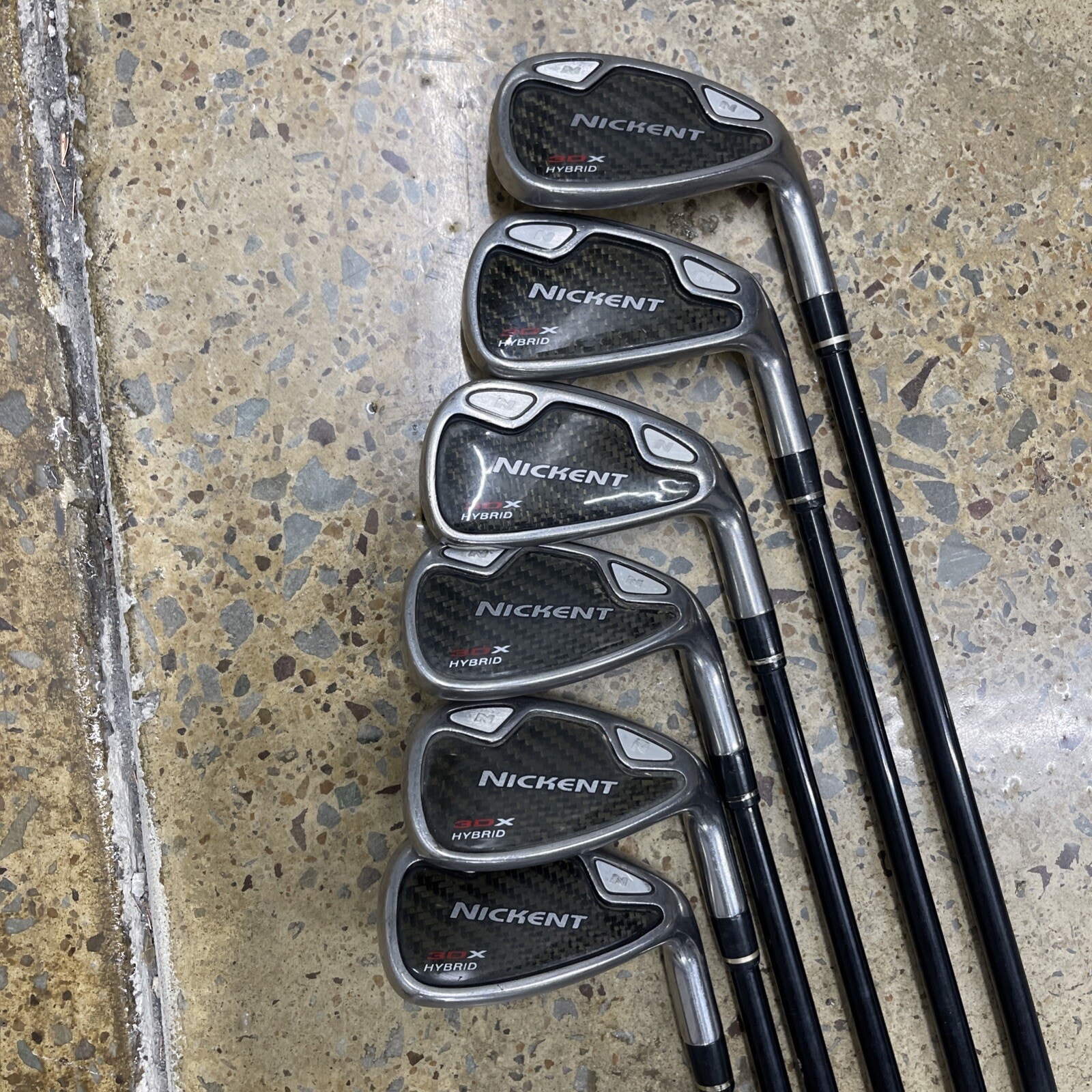 Nickent 3DX Hybrid Iron Set 5,6,8,9,10,P Wege (6) Clubs R Flex SR2 RH Golf