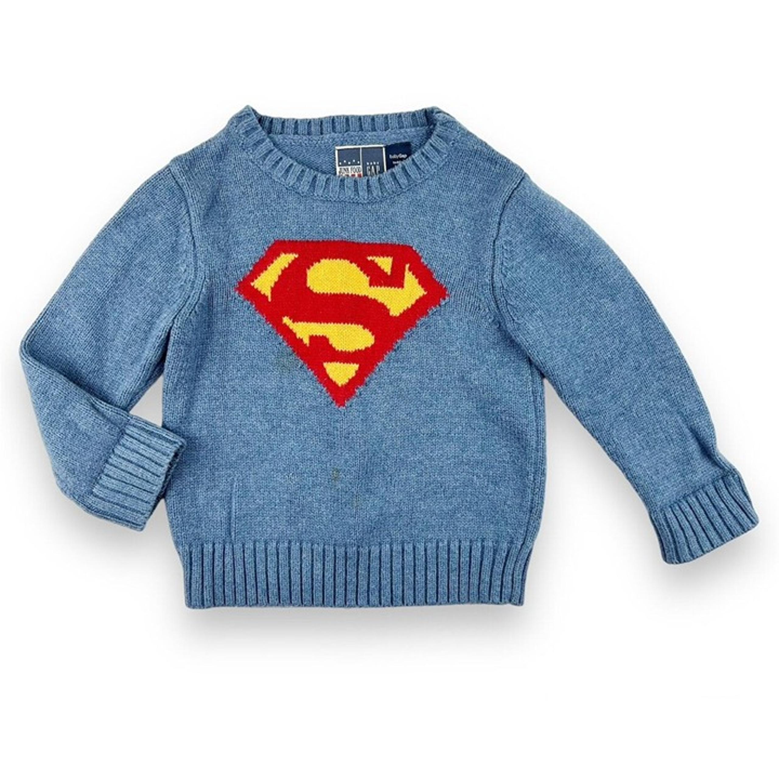 Gap x Junkfood Superman Knit Sweater