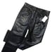 NWT Mother Tripper Ankle in Wax On Wax Off Black Faux Leather Stretch Pants 31