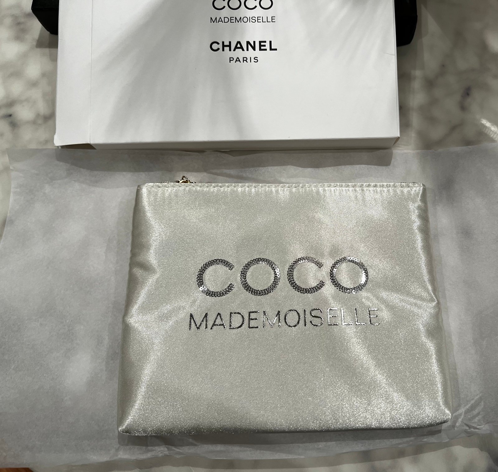 Chanel Satin Cosmetic Bags Mercari