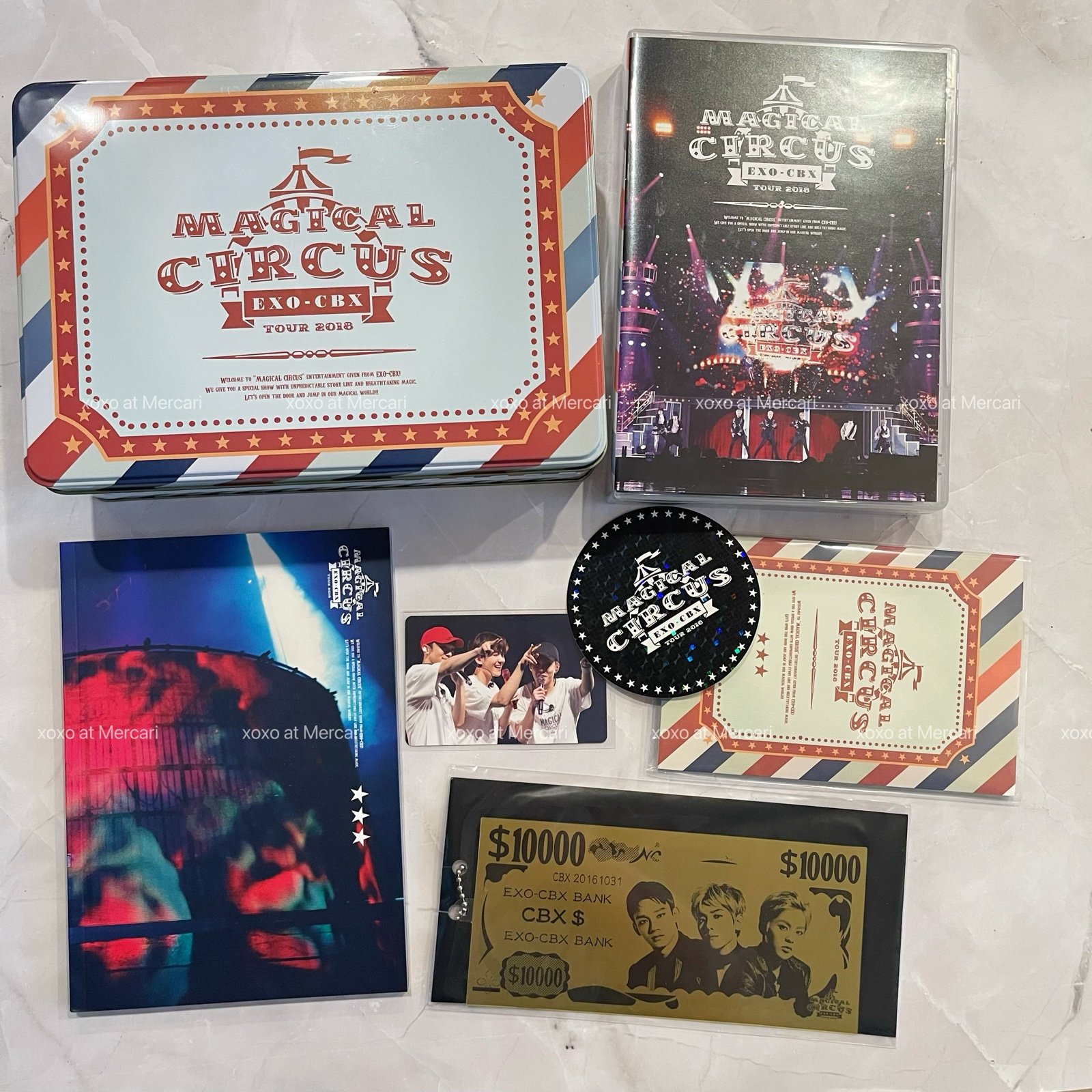 EXO CBX Magical Circus Limited Blu-Ray 2018 Tour with CBX Photocard