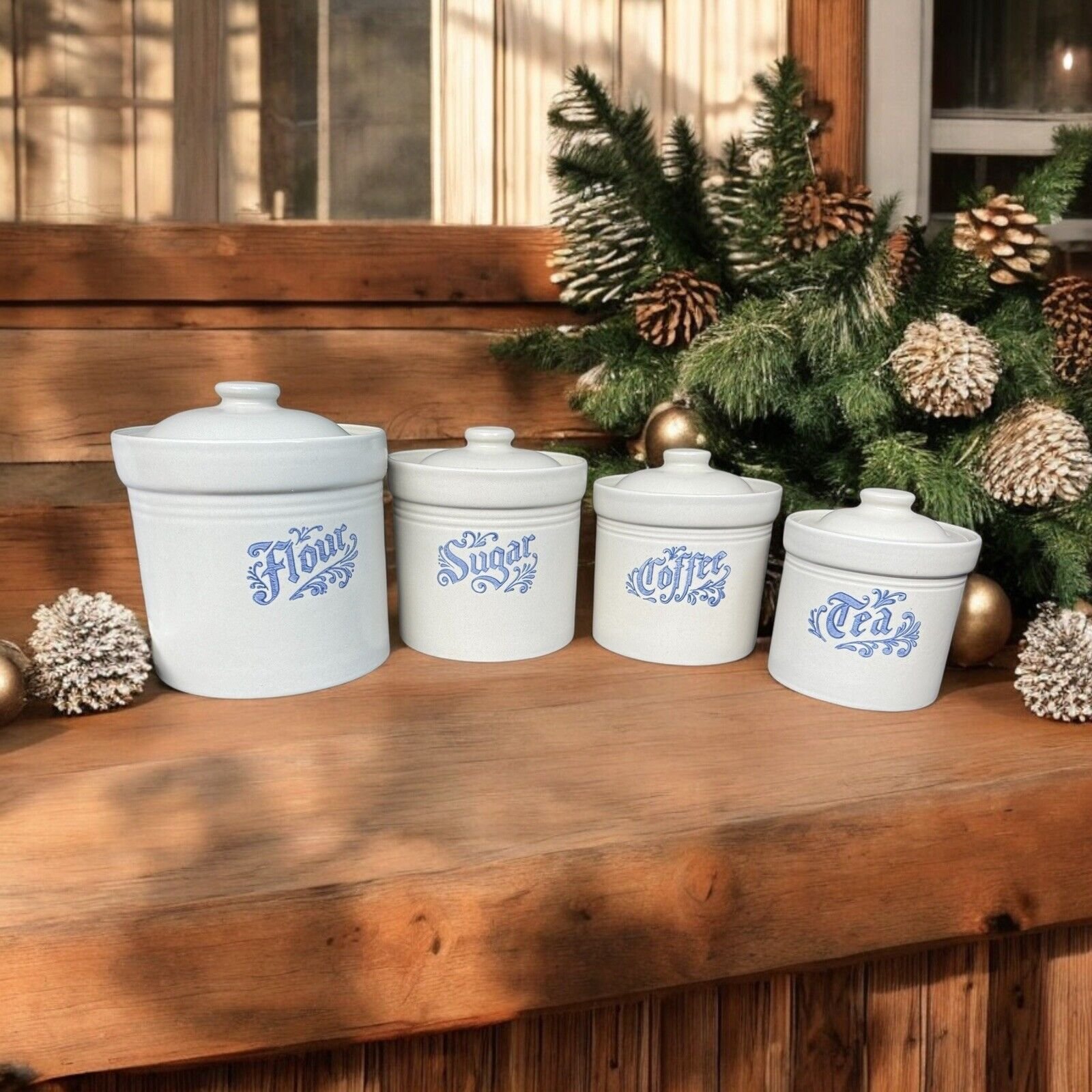 Pfaltzgraff Antique Kitchen Canisters Mercari