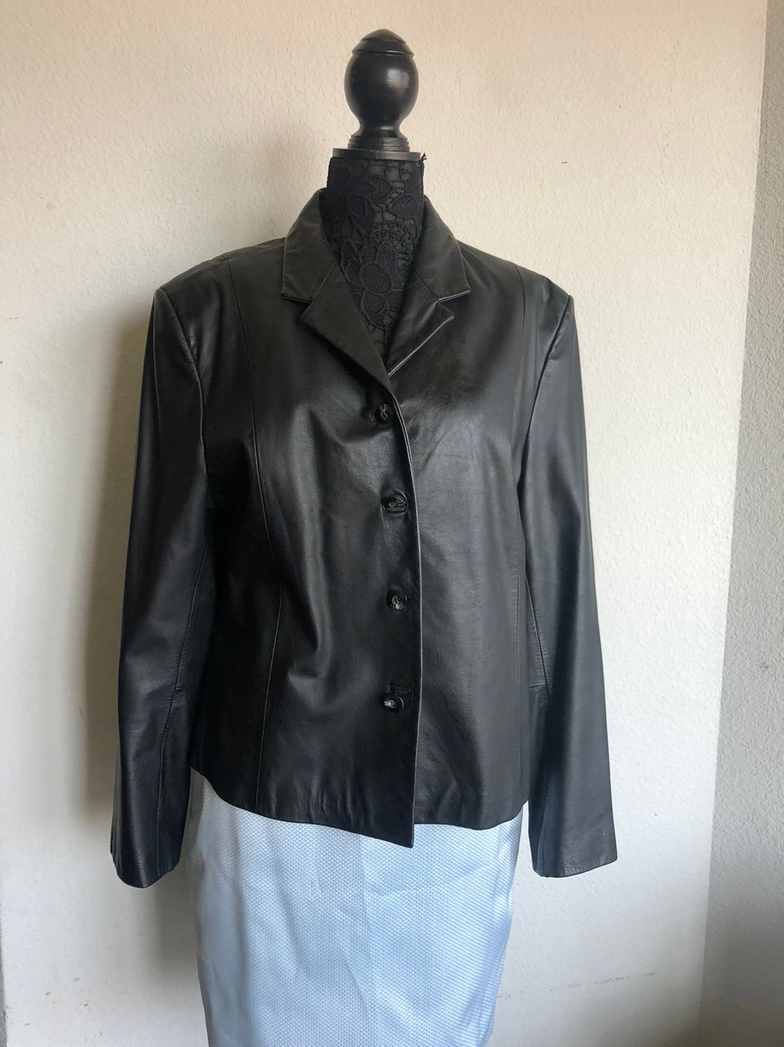 Genuine leather jacket L