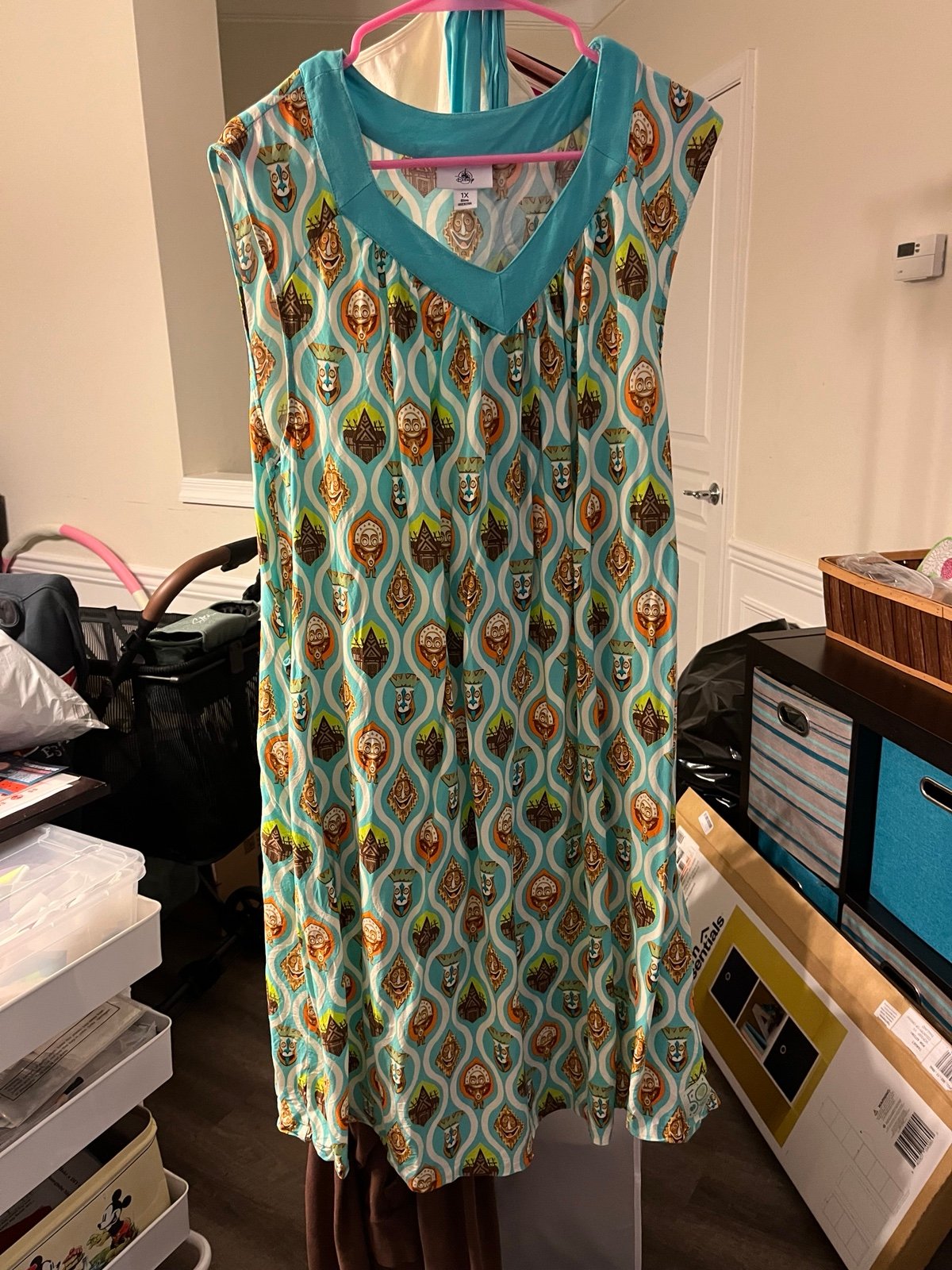 Disney dress shop Polynesian resort 50th anniversary tiki dress
