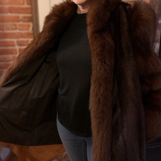 Vintage Mahogany Mink and Fur Coat