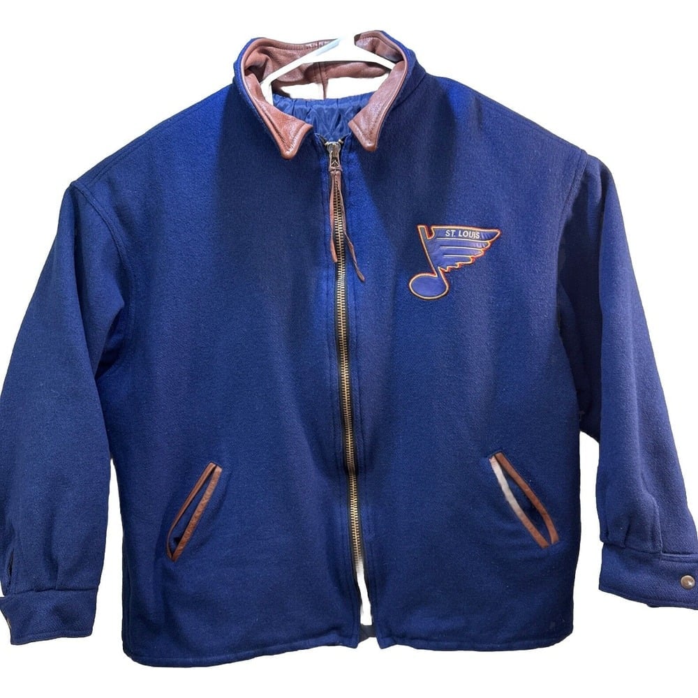 EXTREMELY RARE Early 90's St Louis Blues Bomber Jacket by Identity Inc. Vintage