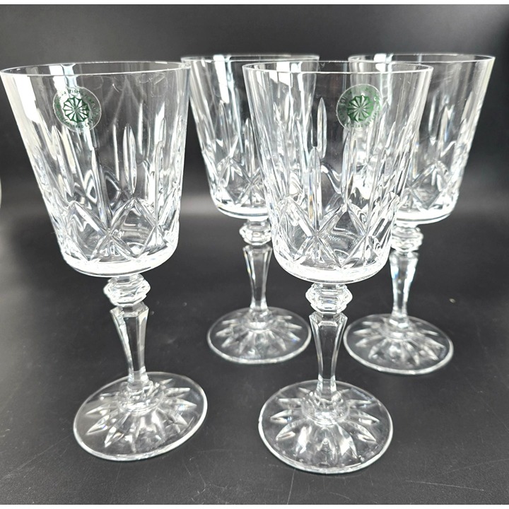 Galway Irish Crystal Baldmore Pattern Wine Glasses 7 Set Of 4 DH1307