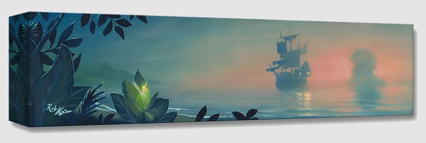Disney Fine Art Treasures on Canvas Collection Neverland Lagoon Rob Kaz