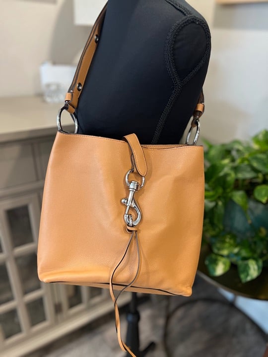 Rebecca Minkoff Elegant Tan Leather Tote