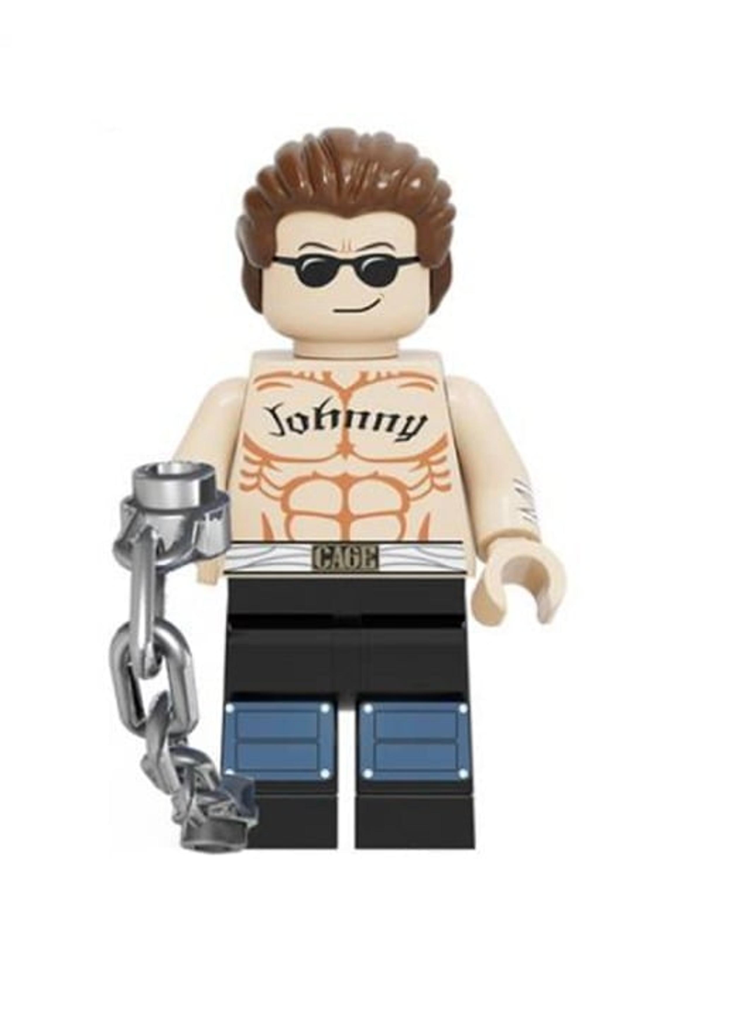 Johnny Cage Mortal Kombat Lego Compatible Minifigure RARE