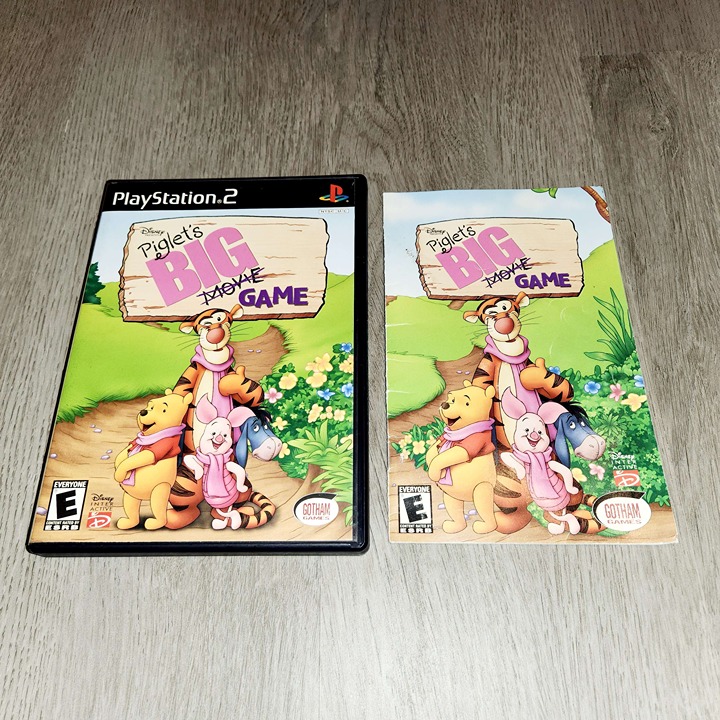 Piglet's Big Game || Authentic Case + Manual Only || - PS2 Playstation 2