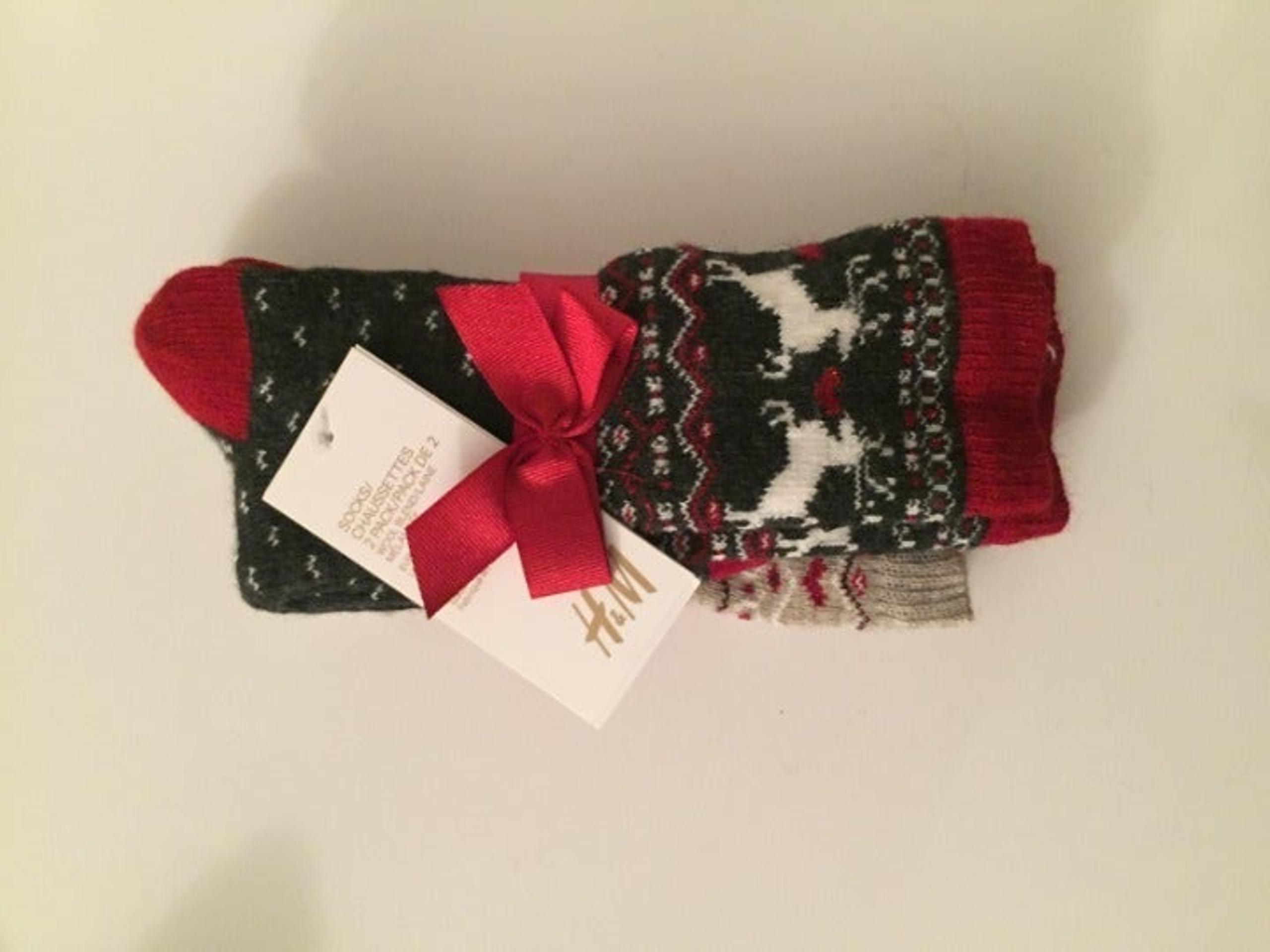 Wool Blend Socks 2 Pack NWT Large 8-9.5 Warm Soft Gift Christmas Men Women Xmas