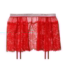 Victoria's Secret Shine Lace Garter Skirt