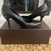 Gucci Black Leather Napa Charlotte Nero 3.5 Heel Almond Toe Horsebit Logo 39 8.5