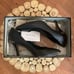 Gucci Black Leather Napa Charlotte Nero 3.5 Heel Almond Toe Horsebit Logo 39 8.5
