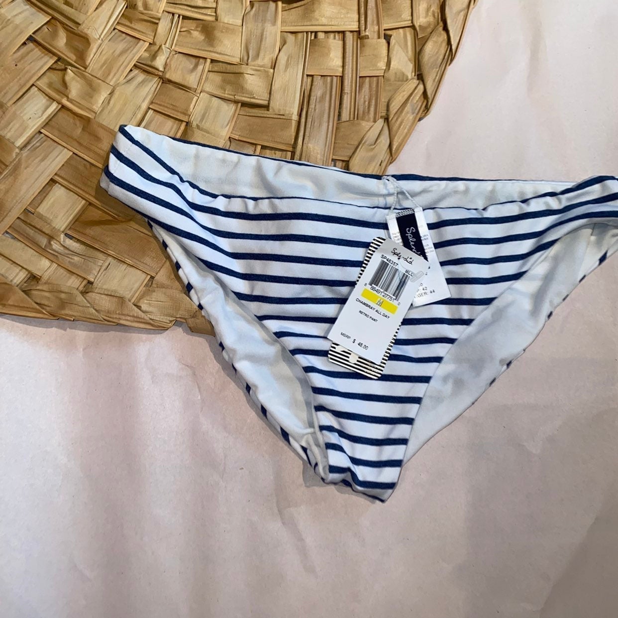 Splendid Chambray all day bikini bottoms M