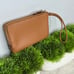 Coach Double Corner Zip Wristlet In Polished Pebble Leather