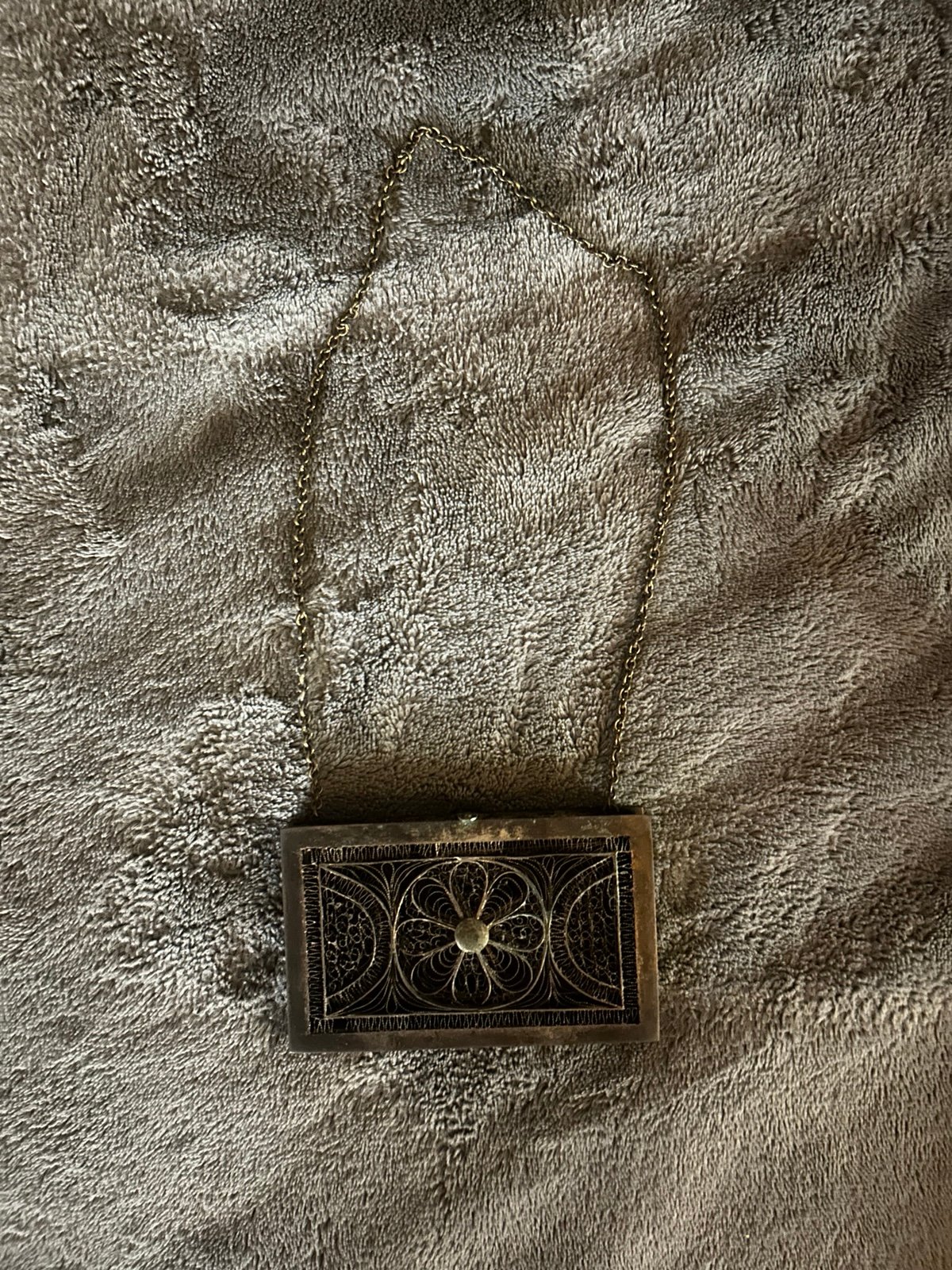Victorian Antique US Sterling Silver Cigarette & Vesta Case
