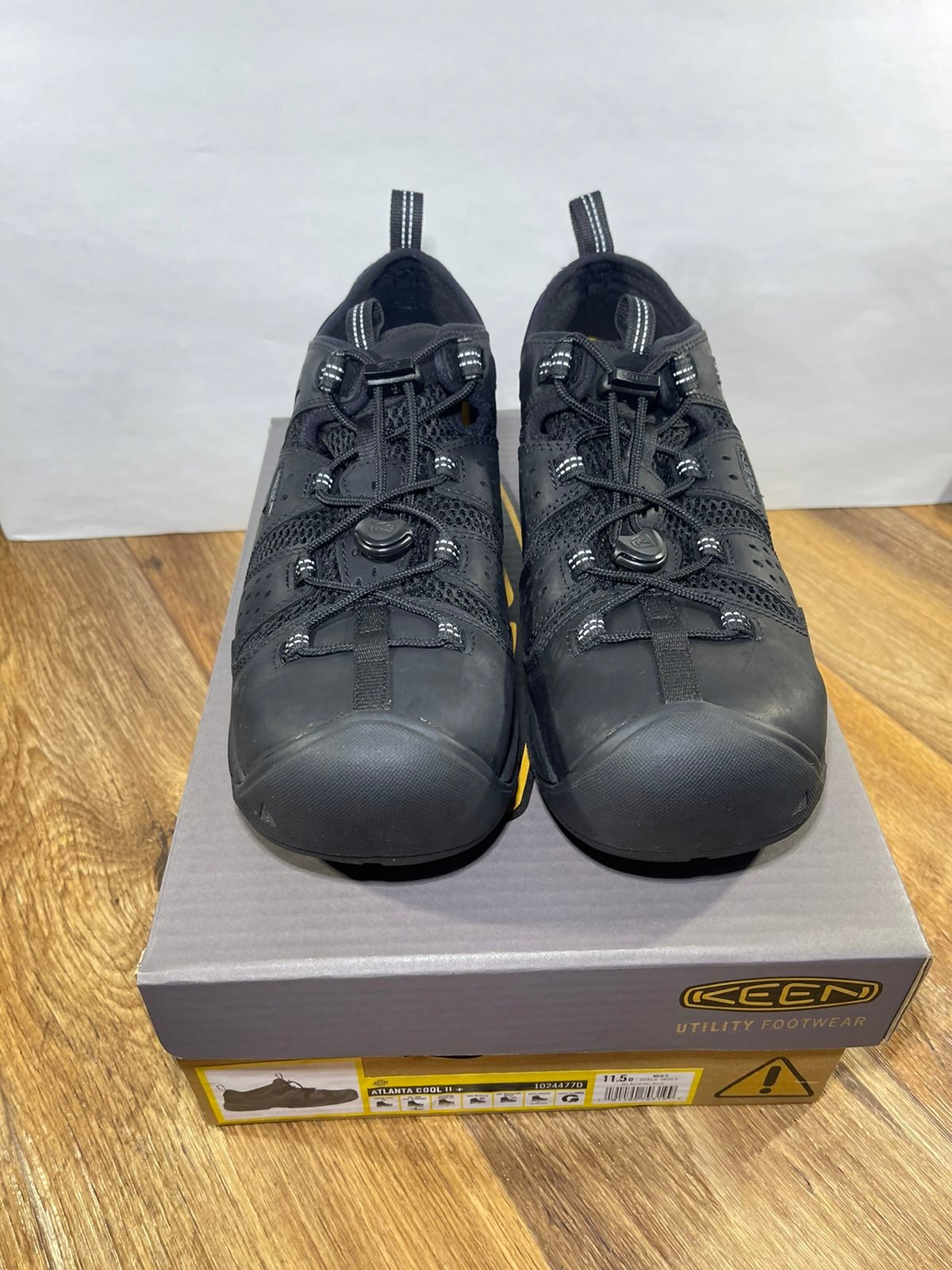 Keen Utility Atlanta Cool (Steel Toe) Men’s 11.5 D Black/Dark Shadow Shoes New