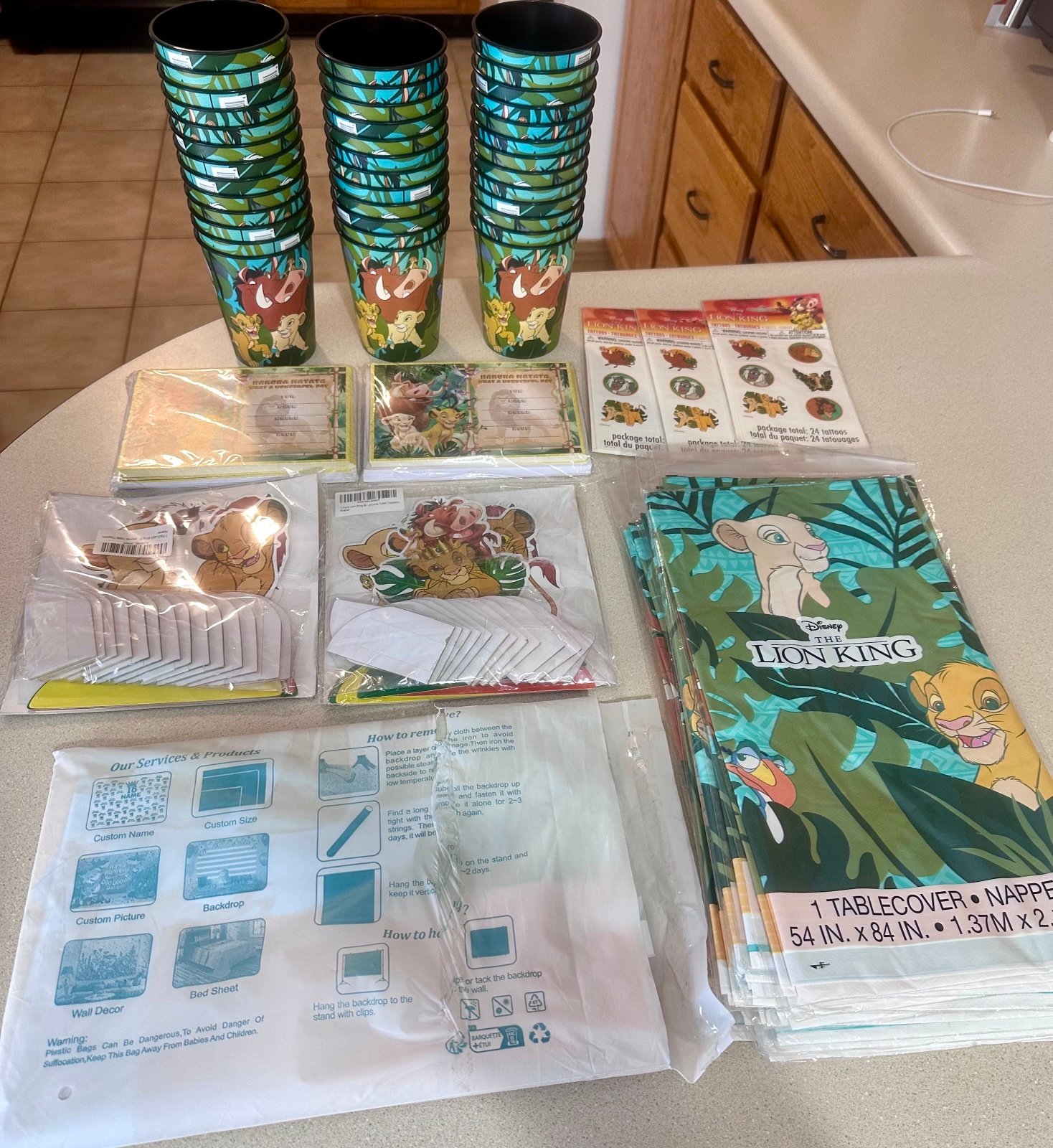 Lion King Birthday Supplies Bundle