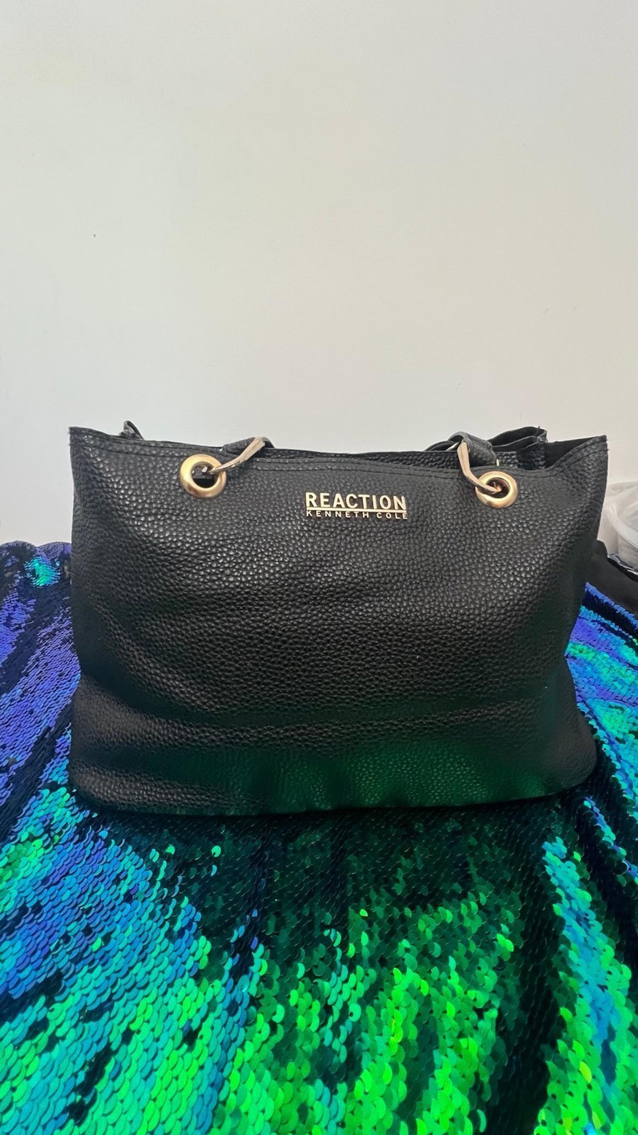 Black  Kenneth Cole reaction pebble shoulder bag