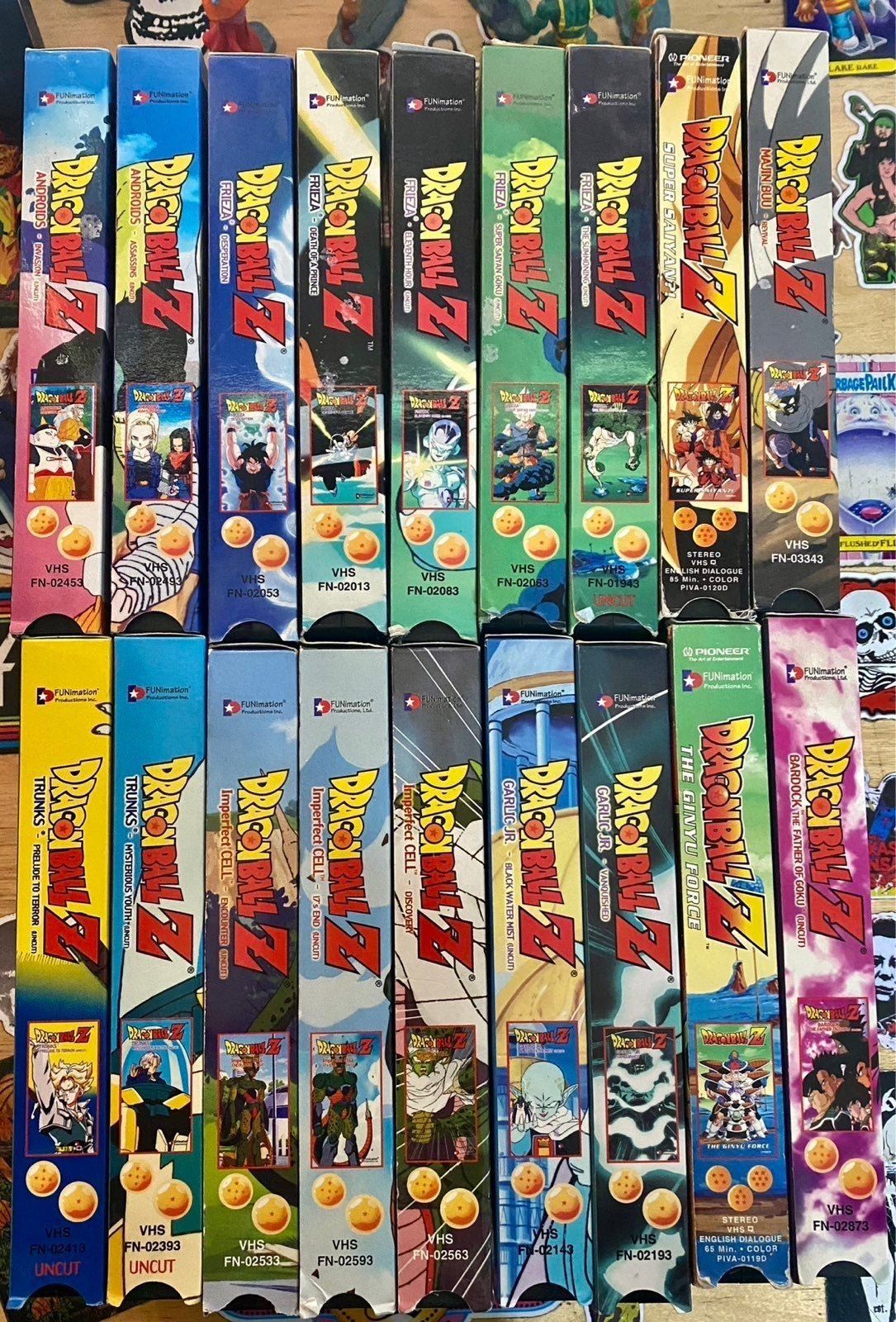 Dragon Ball Z 1999 Uncut Version VHS bundle (18 tapes)