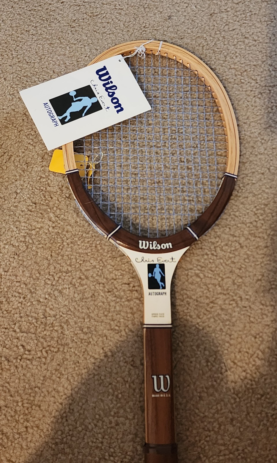 Vintage Chris Evert Autograph Racquet