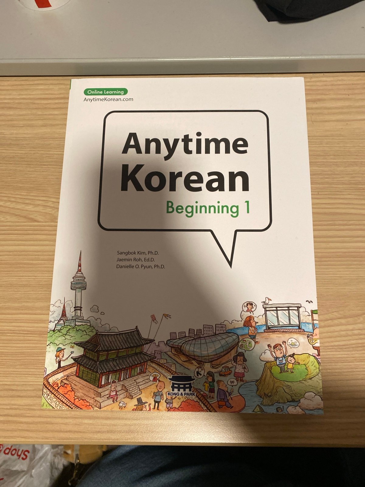 anytime korean beginning 1 workbook + pip code