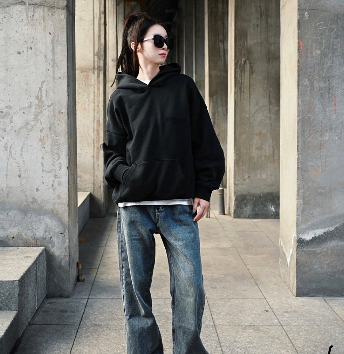 Fear of God Essentials Hoodie SS22 Stretch Limo Size Small