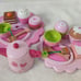 Wooden Toy Set Pink Afternoon Tea Set