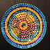 Deco patterned mosaic PLATE