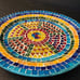 Deco patterned mosaic PLATE