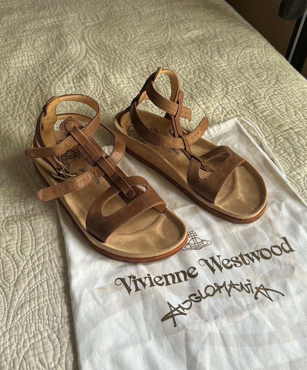 Vivienne Westwood Anglomania Cadwin Fisherman Sandals Size 39