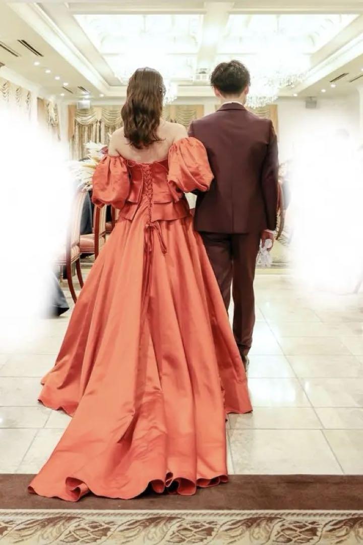 ## Wedding: Terracotta Orange Colored Dress